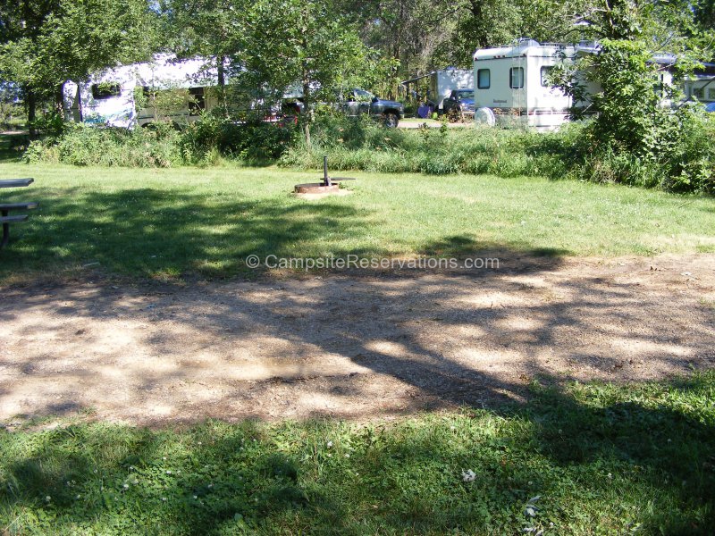 Campsite 34e in Blue Mounds State Park Campground at Blue Mounds State